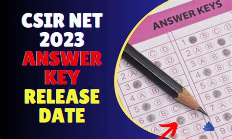 answer key csir net 2023