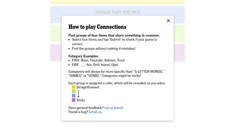 answers to nytimes connections