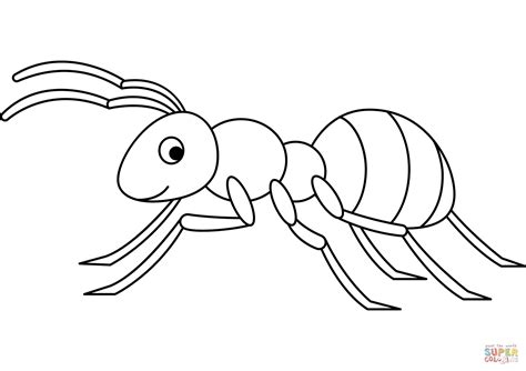 ant coloring page printable printable template