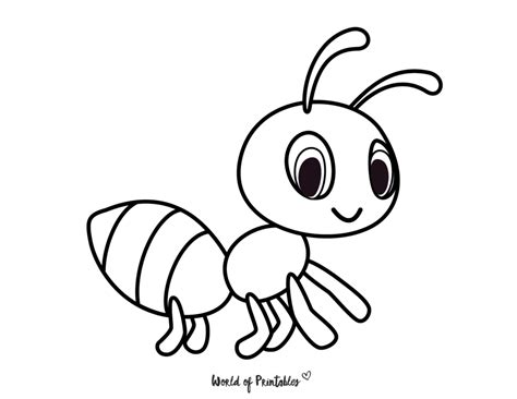 ant coloring pages printable printable template