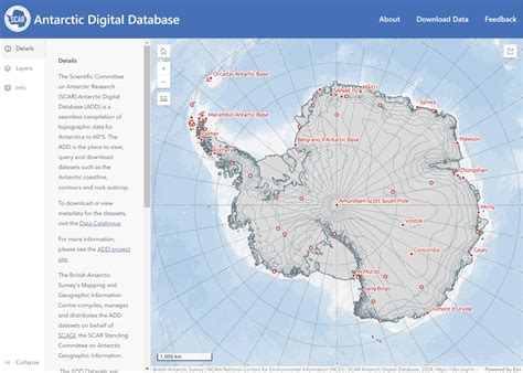 Antarctic Digital Database Map Viewer