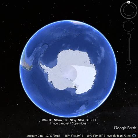 antarctica on google earth