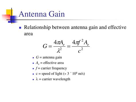 Antenna Gain Calculation