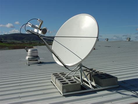 antenna mounted on satellite dish