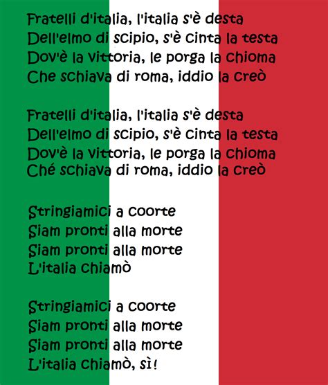 anthem traduzione dall'inglese all'italiano