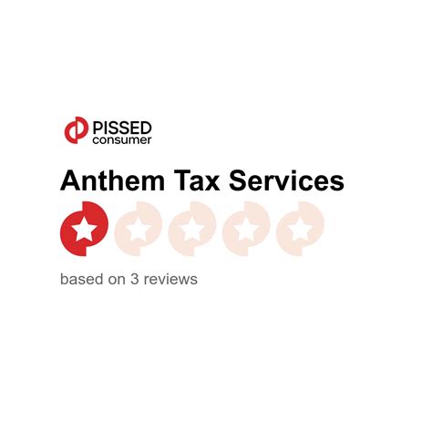 anthem tax services review complaints