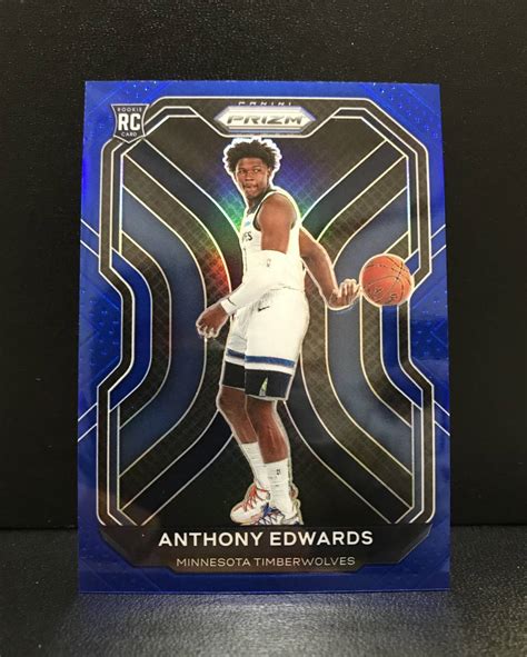 anthony edwards rookie card prizm