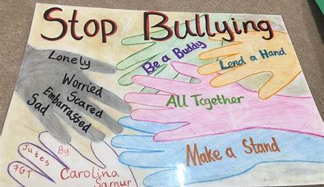 MC School Art: 7th & 8th Grade Anti Bullying Campaign posters
