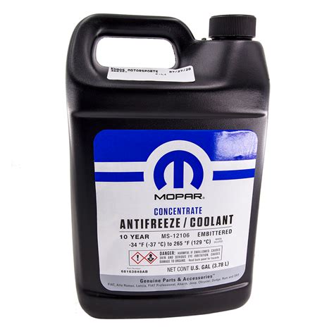 Antifreeze Coolant Mopar