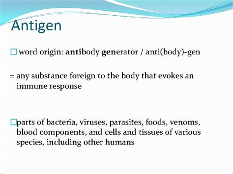 Antigen Word Origin