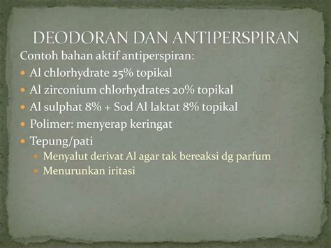Antiperspiran
