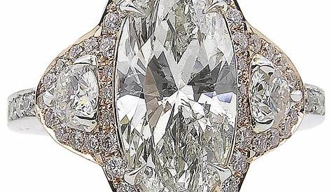 Antique Marquise Diamond Ring Victorian French 1.00ct Old European Cut