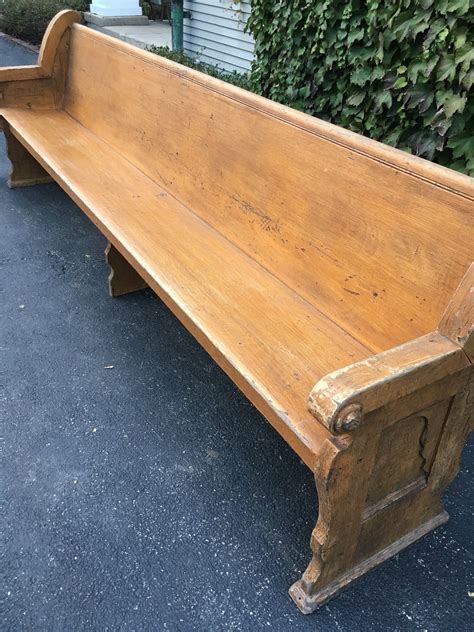 Antique Primitive Bench, Wooden Entryway Bench Seating, Rustic