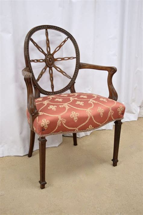 antique armchair with wheels