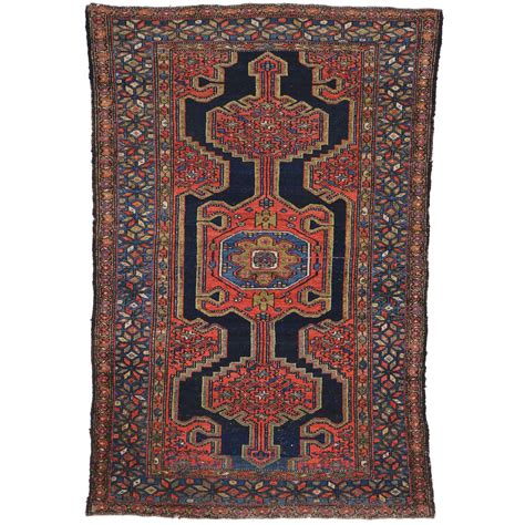 antique asymetrical hamadan tribal rugs