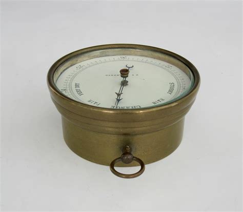 Antique Brass Barometer