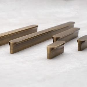 Antique Brass Cabinet Finger Pulls