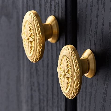 Antique Brass Wardrobe Knobs