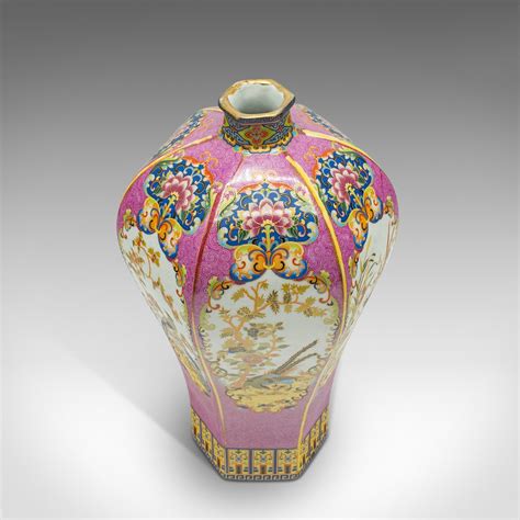 Antique Chinese Hexagonal Vase