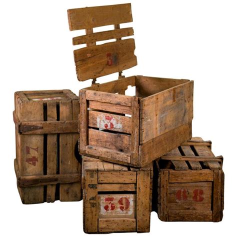 Antique Crates And Boxes