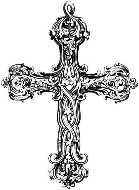 Cool Antique Cross Tattoo Designs References