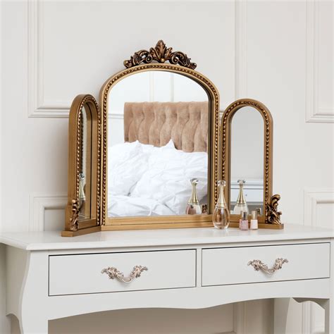 Antique Gold Dressing Table Mirror