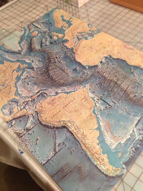 antique map of the atlantic ocean floor