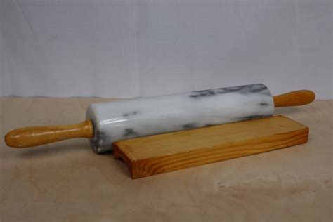home.furnitureanddecorny.com:antique marble rolling pin with stand