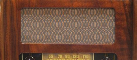 antique radio grille cloth history