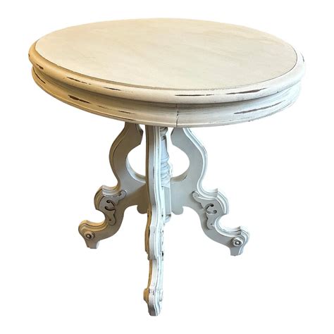 Antique Table Painted White