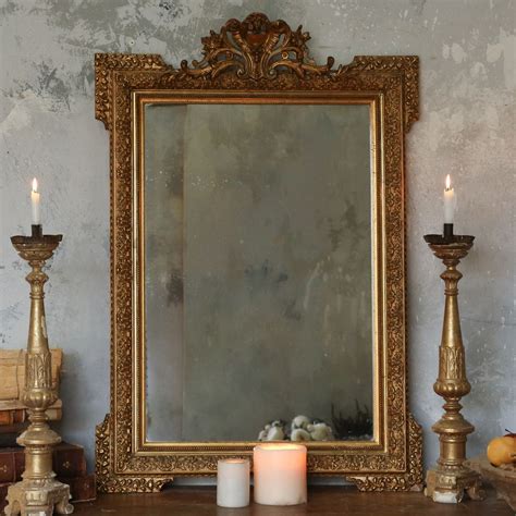 Decorative Ornate Antique French Style Silver Wall Mirror HD365