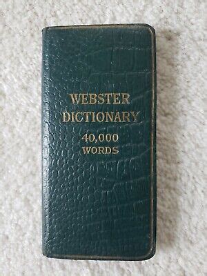 antique webster dictionary