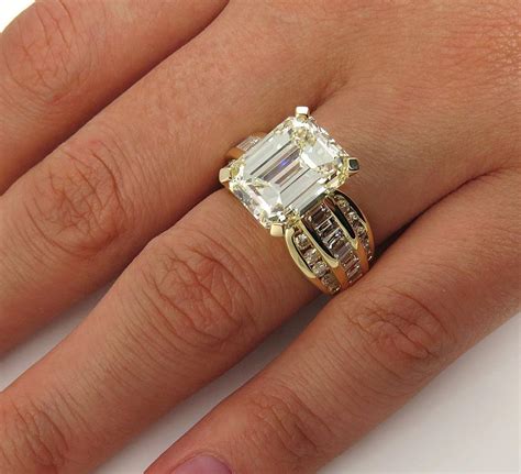 antique wide band engagement rings
