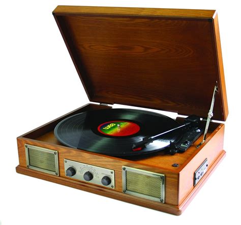 antique wooden vinyl record player
