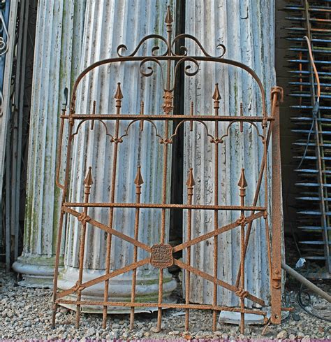 antique wrought iron fence gate