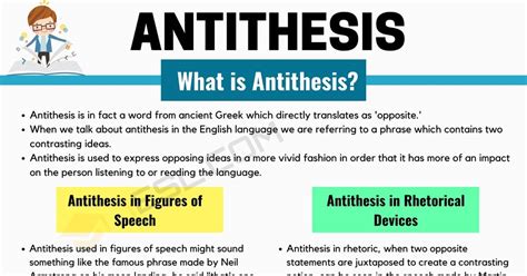 antithesis figure of speech meaning with examples