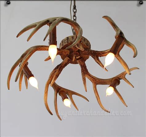 antler ceiling lights