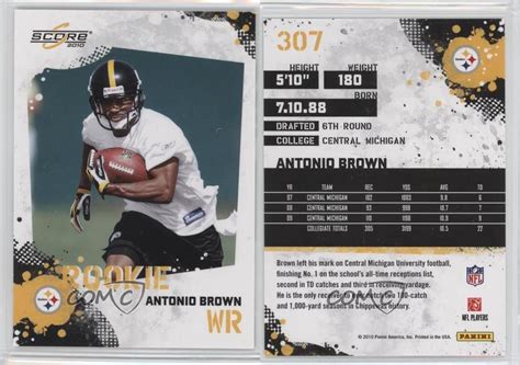antonio brown rookie card