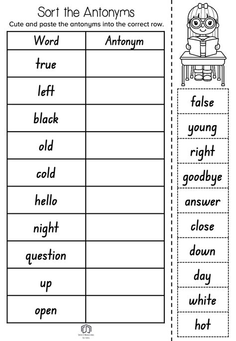 Antonyms Worksheet