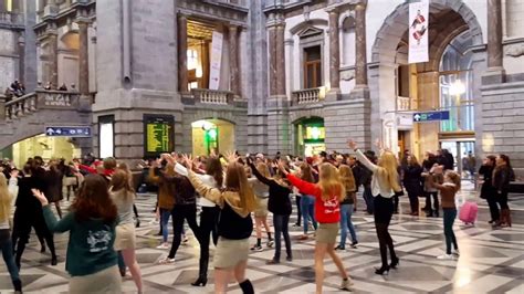 antwerp central station flash mob dance