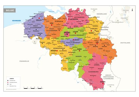 antwerpen op de kaart van belgie