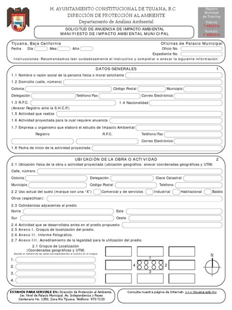 anuencia de impacto ambiental tijuana