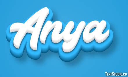 Anya Name Design