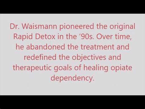 anyl detox dr waismann anr clinic