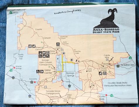 Anza Borrego Sculptures Map