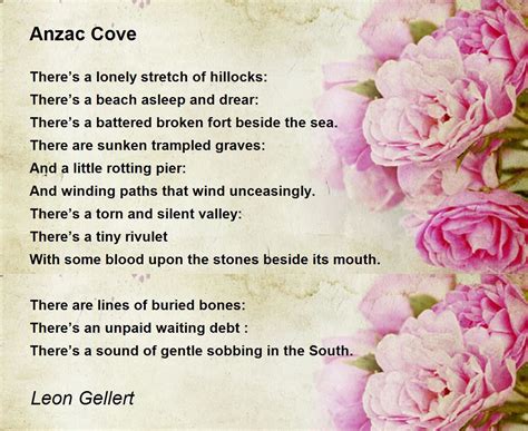 anzac cove poem