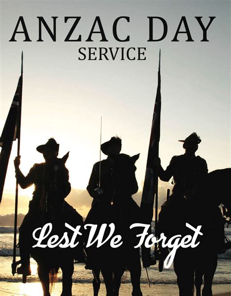 anzac day service program