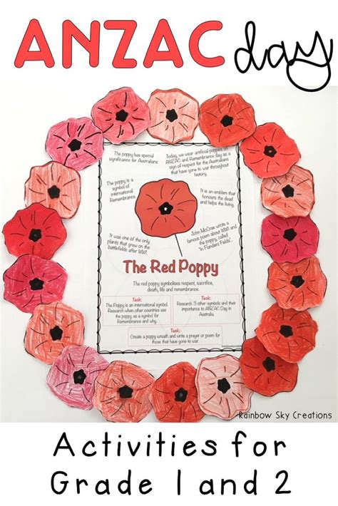 anzac day worksheets for kids