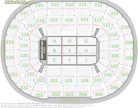 ao arena seating plan with seat numbers