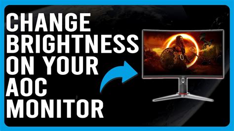 Aoc Monitor Screen Brightness Adjustment